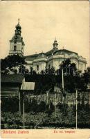 1909 Zilah, Zalau; Református templom. Szövetség könyvnyomda kiadása W.L. Bp. 2325. / Calvinist church (kopott sarkak / worn corners)