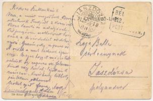 1912 Tenke, Tinca; Petőfi utcai részlet, Ritter Jakab üzlete és saját kiadása / street, shop (fa)