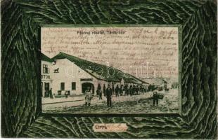 Lippa, Lipova; Fő utca, Török ház, Joanovits Demeter üzlete / main street, shops (r)