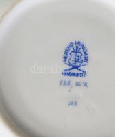 Herendi Waldstein lila mintás csésze alátéttel. Jelzett, hibátlan, d: 11 cm