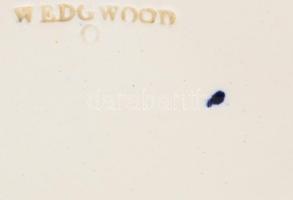 Wedgwood régi hajómintás tál, jelzett, lepattanással, d: 25 cm