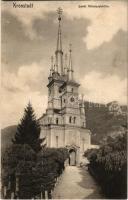 Brassó, Kronstadt, Brasov; Sankt Nikolauskirche / Felsővárosi Szent Miklós ortodox templom. H. Zeidner kiadása / Orthodox church (fl)