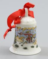 1988 Hutschenreuther porcelán csengő, jelzett, hibátlan, m: 7,5 cm