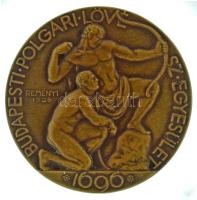 Reményi József (1887-1977) 1936. "Budapesti Polgári Lövész Egyesület / Hazádat és királyodat védeni tanuld itt" bronz díjérem gravírozással és "BERÁN N BPEST" gyártói jelzéssel, nem saját tokban (40mm) T:XF