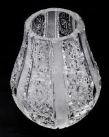 Ólomkristály váza, hibátlan, m: 14 cm