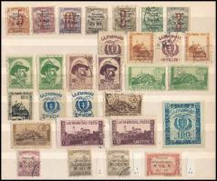 Nyugat-Magyarország 1921 29 db vegyes bélyeg, Bodor vizagálójellel