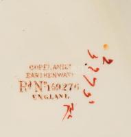 cca 1880 Copeland porcelán készlet 12 darabja, jelzett, sérülésekkel