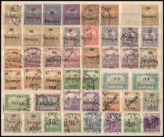 Baranya I. + II. 1919 46 db vegyes bélyeg, Bodor vizsgálójellel