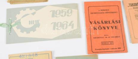 cca 1930-1965 Vegyes papírrégiség tétel: Magyar Dolgozók Országos Hivatásszervezete Alapszabályai, v...