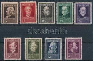 1937 Osztrák orvosok sor Mi 649-657