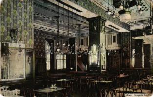 1910 Arad, Hungária kávéház belső. Bloch H. 158/3. / cafe interior (fa)