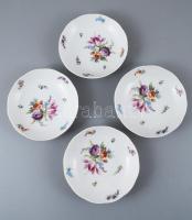 4 db Herendi porcelán tálka. Kézzel festett, jelzett, hibátlan 13,5 cm