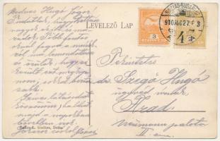 1910 Detta, Ghedu, Deta; Hengermalom. Ballon L. kiadása / steam mill + "BÁZIÁS - BUDAPEST 4 A&q...