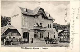 1907 Vizakna, Salzburg, Ocna Sibiului; Villa Elisabeth, nyaraló. Jos. Drotleff / villa (EB)