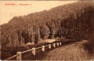 1912 Borszék, Borsec; Szerpentin út. Pollatschek Gyula kiadása / road (EK)