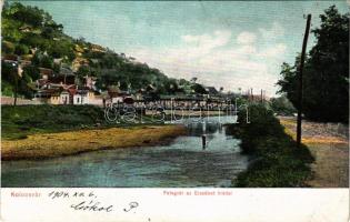 1904 Kolozsvár, Cluj; Erzsébet híd a fellegvárral. D.T.C., L. 21882. / bridge, castle (EK)