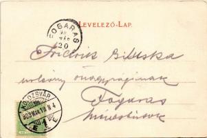 1903 Kolozsvár, Cluj; Szent Ferenc-rendiek temploma, belső. Karolina tér. Rigó Árpád kiadása / Franc...