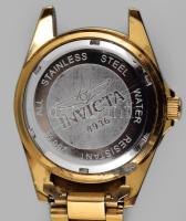 Invicta kvarc búváróra, elemmel, működik, szíj sérült d: 40 mm