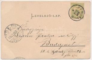 1904 Perjámos, Periam; Hungária szálloda, Községháza, Főszolgabíróság. Kiadja Gatter és Frischmann /...