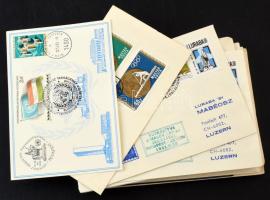 Kb 40 db küldemény az 1980-as évekből, javarészt alkalmi bélyegzésekkel