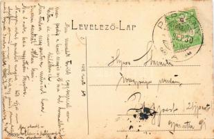 1916 Párdány, Meda; Pályaudvar, vasútállomás, gőzmozdony, vonat. W.L. 1064. / Kolodvor / railway sta...