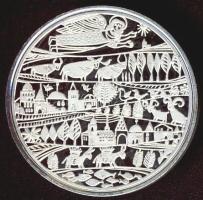 NSZK DN "Karácsony" Ag emlékérem 15g T:PP