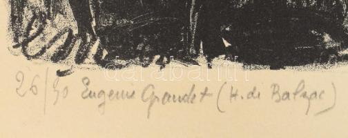 Laure Malcles Masereel (1911-1981): Eugénie Grandet (Honoré de Balzac illusztráció), 1964. Litográfi...