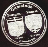 NSZK 1981. "Kaarst" Ag emlékérem 15g T:PP