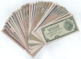 Vegyes, 30db-os magyar Pengő bankjegytétel T:F,VG