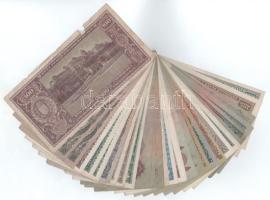 Vegyes, 30db-os magyar Pengő bankjegytétel T:F,VG