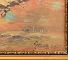 Olvashatatlan jelzéssel, Szinyei Merse Pál után: Patak. Olaj, vászon. Dekoratív fakeretben. 50x40 cm