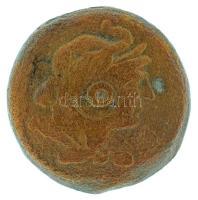 Ptolemaida Egyiptom Kr.e. ~III. század AE26 bronz (14,13g) T:F Ptolemaic Egypt ~3rd Century BC AE26 bronze "PTOLEMAIOU BASILEWS" (14,13g) C:F