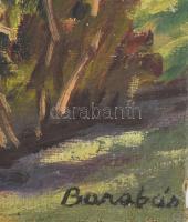 Barabás Márton, Márkusfalvi (1893-1974): Erdélyi táj. Olaj, vászon, jelezve jobbra lent, 47×63 cm