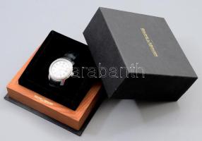 Baume&amp;Mercier Capeland white automatic férfi karóra, automata szerkezettel hibátlan állapotban, eredeti dobozában, működik, d: 40 mm