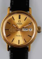 Omega Genéve automatic NOS cal 1022 naptár funkcióval. Férfi karóra, automata szerkezettel, acél tokkal, jelzett koronával, eredeti bőr szíjjal, frissen szervizelt, jó állapotban. Teljesen karcmentes, fóliás 34 mm
