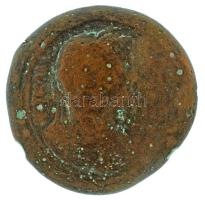 Római Birodalom 127-128 / Hadrianus / Egyiptom / Alexandria / Drachma bronz (24,88g) T:F Roman Empire 127-128 / Hadrian / Egypt / Alexandria / Drachm bronze "AUT KAI [TRAI ADRIA SEV]" Nilus reclining left, holding cornucopiae, hippopotamus beneath left arm (24,88g) C:F