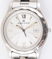 Mario Alessi férfi / női kvarc óra, működő, szép állapotban. eredeti fém szíjjal. új elemmel 35 mm