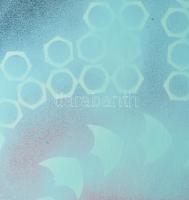 Nagy Károly (működött a XX. sz második felében): Repülés II., 1980 körül. Olaj, farost, jelzett a há...