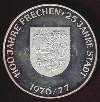 NSZK 1977. "1100 éves Frechen" Ag emlékérem 51g T:PP