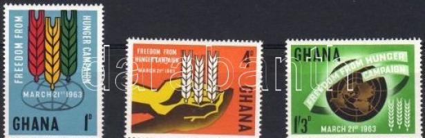 1963 Az éhség ellen Mi 138-140