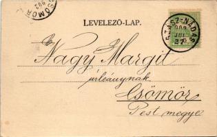 1902 Segesvár, Schässburg, Sighisoara; tér, üzletek. Vándory kiadása / square, shops