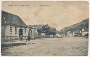 1914 Nagykapus, Gross-Kopisch, Copsa Mare; Strassenansicht. Joseph Briegel Fotograf / utcakép / street view (b)