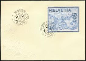 2000 Hímzett bélyeg szaténnal FDC-n Mi 1726