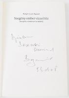 Balogh Gyula Bogumil: Szegény ember vízzel főz. DEDIKÁLT! (Receptek a természet asztaláról.) 100 db eredeti ételrecept. Dunaújváros, 1992., Szerzői. Kiadói papírkötés.