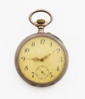 Ancre Spiral Brequet ezüst (Ag) tokos zsebóra, jelzett, működik, d: 5 cm, bruttó 91g