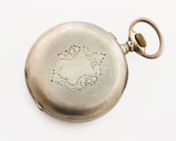 Ancre Spiral Brequet ezüst (Ag) tokos zsebóra, jelzett, működik, d: 5 cm, bruttó 91g