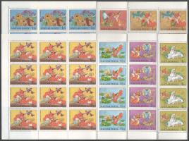 1982 Mese (V.) - Magyar rajzfilmfigurák sor hajtott teljes ívekben (25.000)