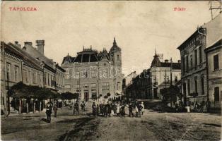 Tapolca, Fő tér, Gál M. Miksa, Kardos Mór üzlete (r)