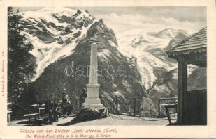 Stilfs (Stelvio) Joch terrace obelisk