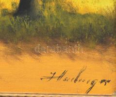 Hailinger Sándor (1921-1988): Erdő. Olaj, vászon. Jelzett. Dekoratív fakeretben. 46x56 cm